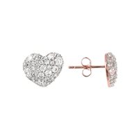 Earrings Bronzallure Woman Cuore in Metal Alloy Zirconia WSBZ01199WR - WSBZ01199WR